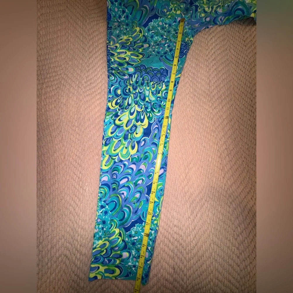 Lilly Pulitzer Sea Blue Lilly's Lagoon Kelli Pants size 4 - Picture 4 of 12